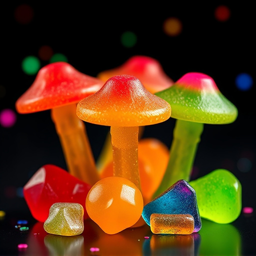 Colorful Magic Mushroom Gummies
