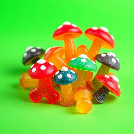 Colorful Magic Mushroom Gummies