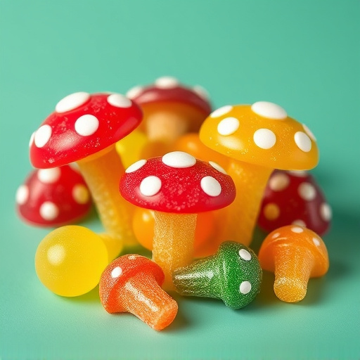 Colorful Magic Mushroom Gummies