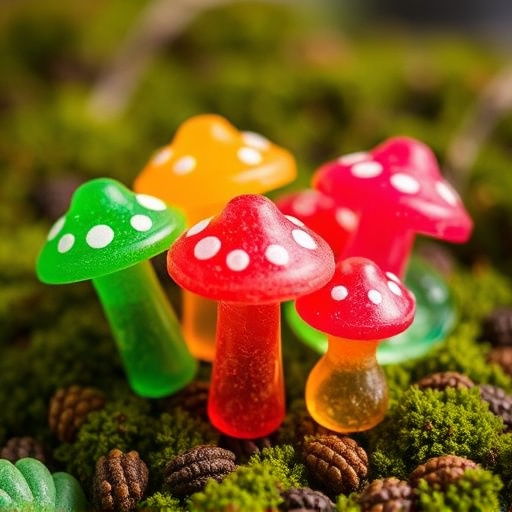 Colorful Magic Mushroom Gummies