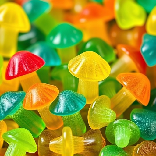 Colorful Magic Mushroom Gummies