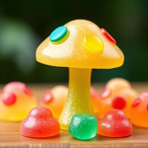 Colorful Magic Mushroom Gummies