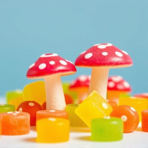 Colorful Magic Mushroom Gummies