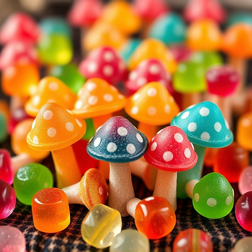 Colorful Magic Mushroom Gummies