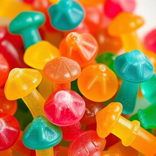 Colorful Magic Mushroom Gummies