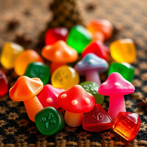 Colorful Magic Mushroom Gummies