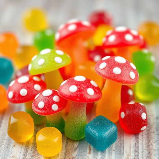 Colorful Magic Mushroom Gummies