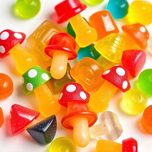 Colorful Magic Mushroom Gummies