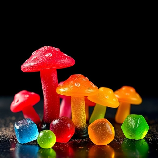 Colorful Magic Mushroom Gummies