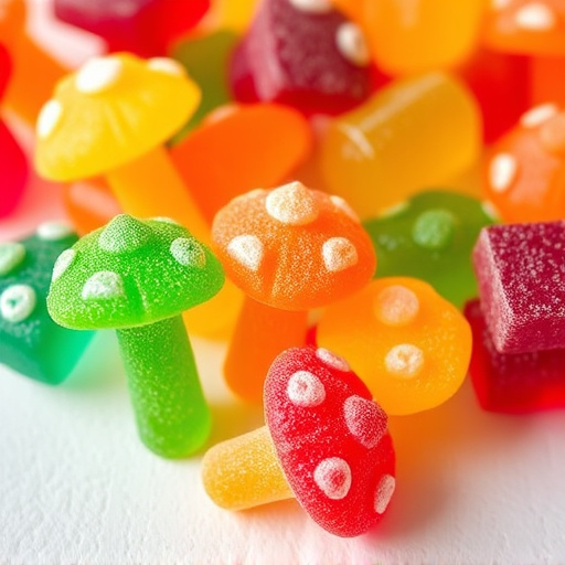 Colorful Magic Mushroom Gummies