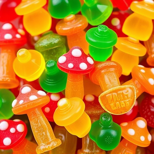 Colorful Magic Mushroom Gummies