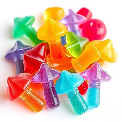 Colorful Magic Mushroom Gummies