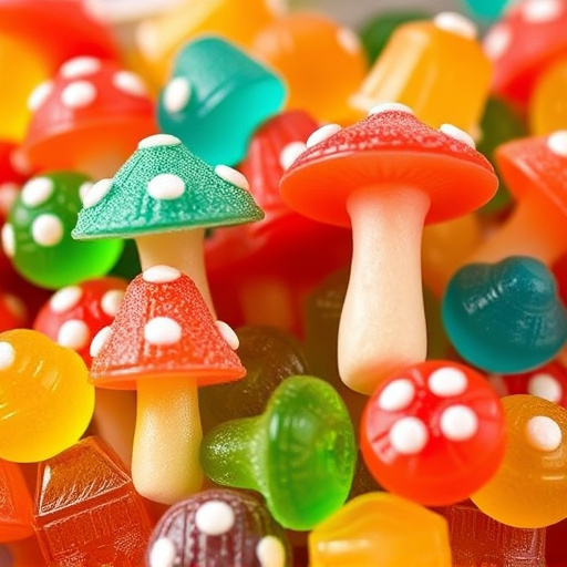 Colorful Magic Mushroom Gummies