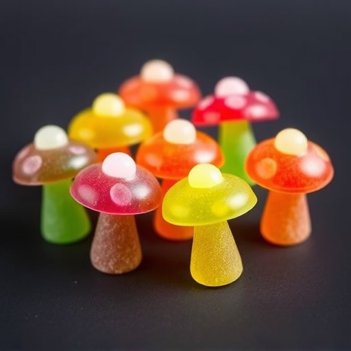 Colorful Magic Mushroom Gummies