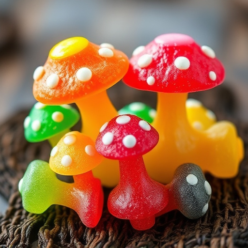 Colorful Magic Mushroom Gummies