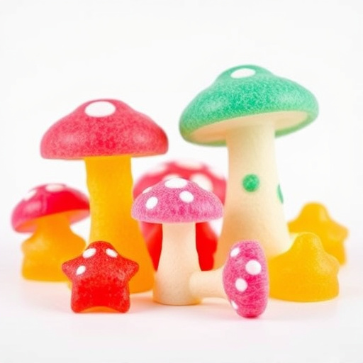 Colorful Magic Mushroom Gummies