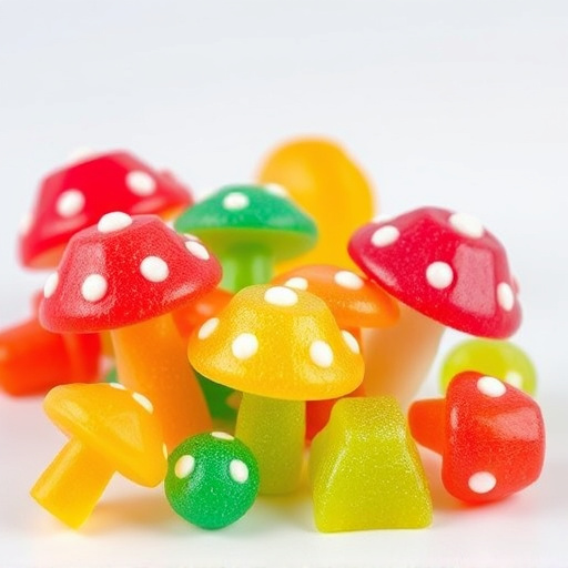 Colorful Magic Mushroom Gummies