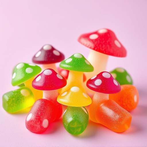Colorful Magic Mushroom Gummies