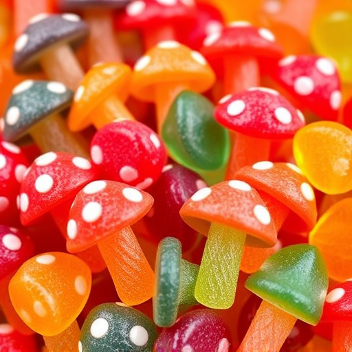 Colorful Magic Mushroom Gummies