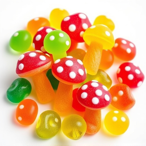Colorful Magic Mushroom Gummies