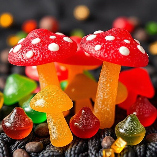 Colorful Magic Mushroom Gummies