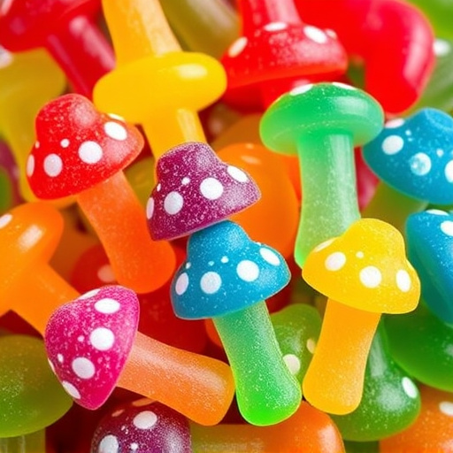 Colorful Magic Mushroom Gummies