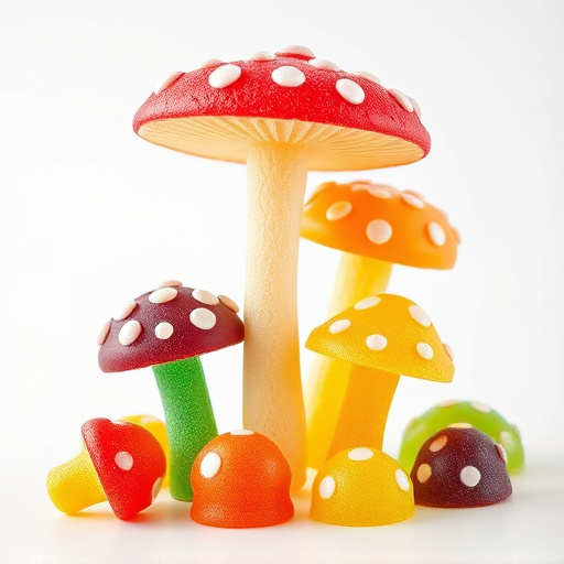 Colorful Magic Mushroom Gummies