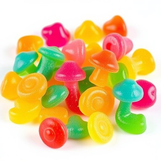 Colorful Magic Mushroom Gummies