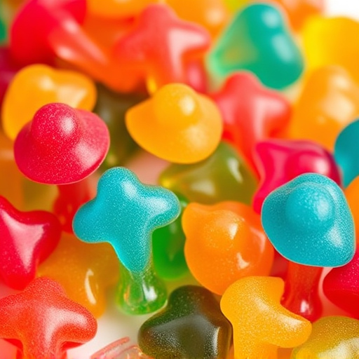Colorful Magic Mushroom Gummies