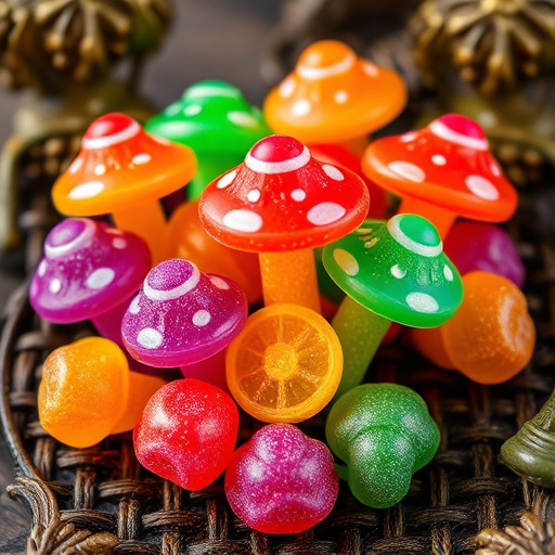 Colorful Magic Mushroom Gummies