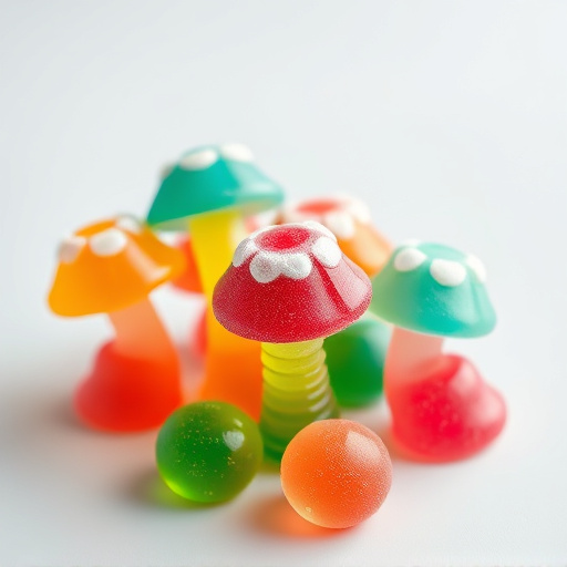Colorful Magic Mushroom Gummies