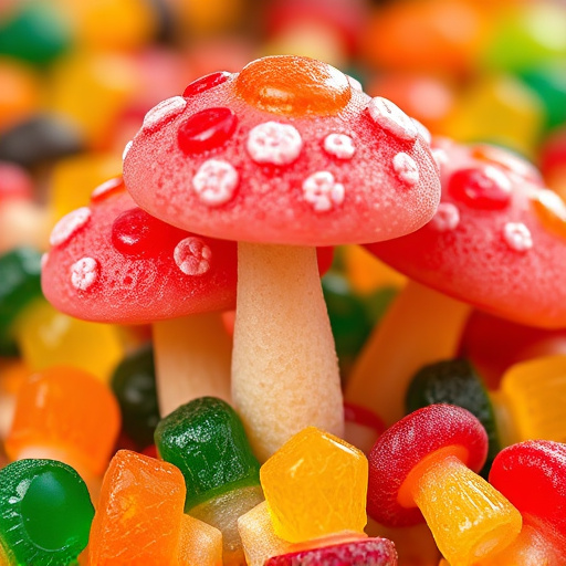 Colorful Magic Mushroom Gummies