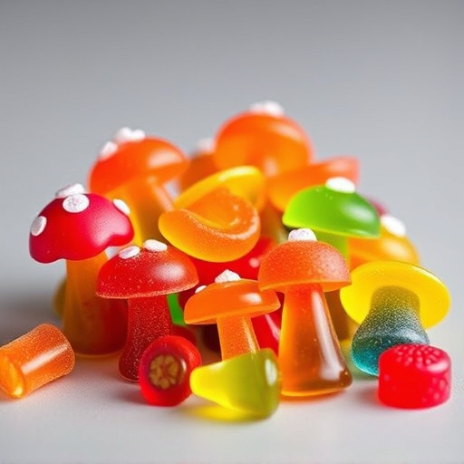 Colorful Magic Mushroom Gummies