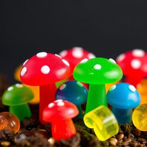 Colorful Magic Mushroom Gummies