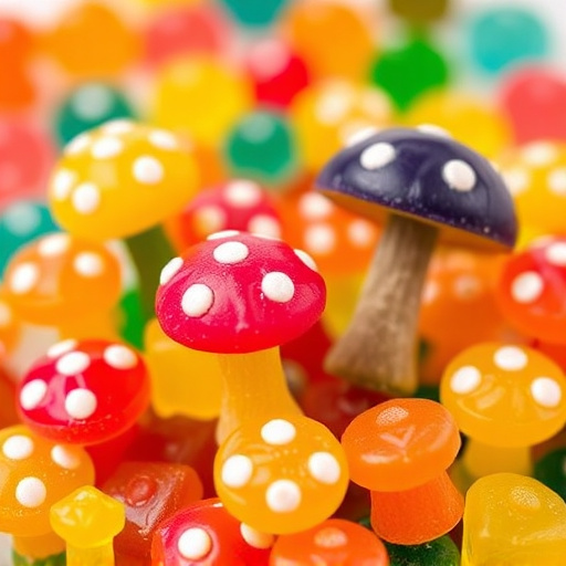 Colorful Magic Mushroom Gummies