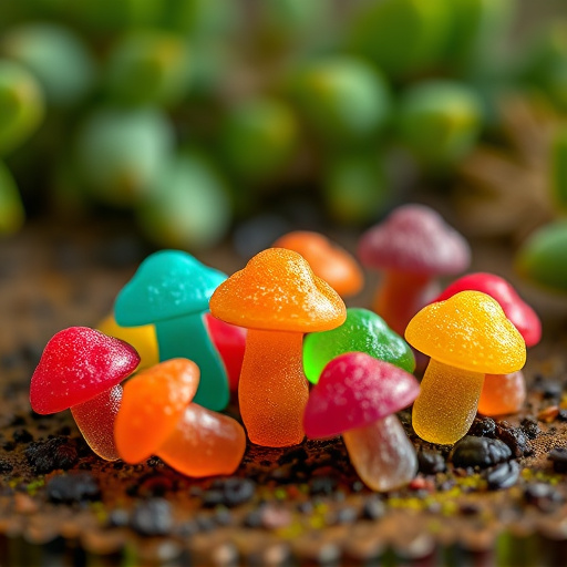 Colorful Magic Mushroom Gummies