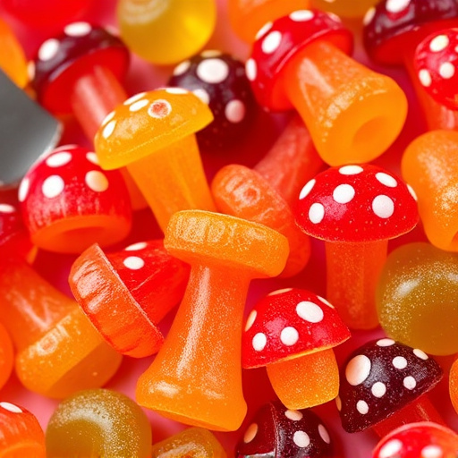 Colorful Magic Mushroom Gummies