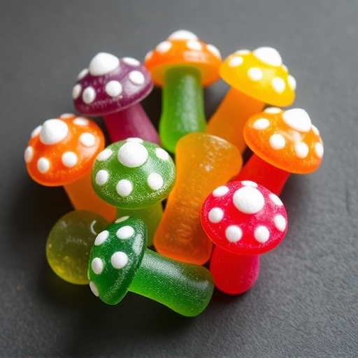 Colorful Magic Mushroom Gummies