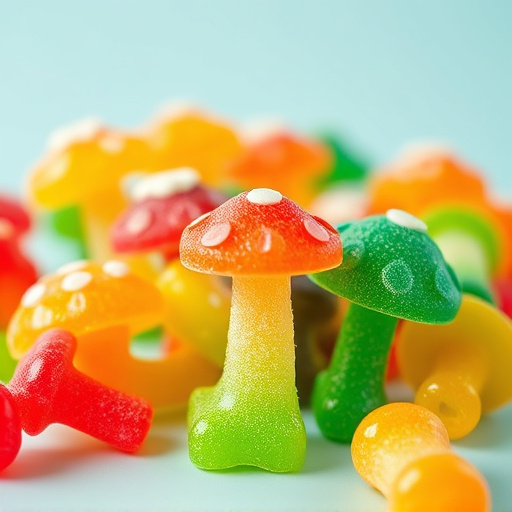 Colorful Magic Mushroom Gummies