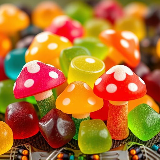 Colorful Magic Mushroom Gummies