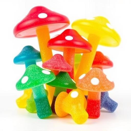 Colorful Magic Mushroom Gummies