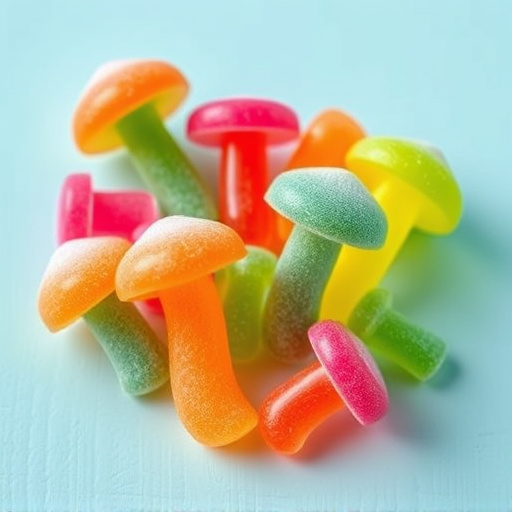 Colorful Magic Mushroom Gummies