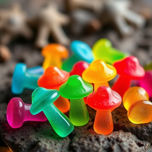 Colorful Magic Mushroom Gummies