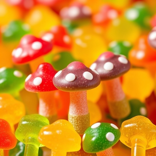 Colorful Magic Mushroom Gummies