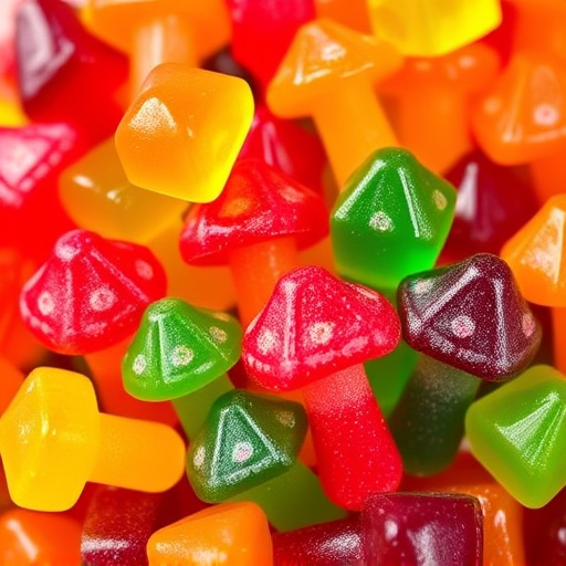 Colorful Magic Mushroom Gummies