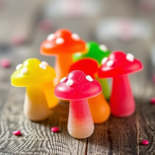 Colorful Magic Mushroom Gummies