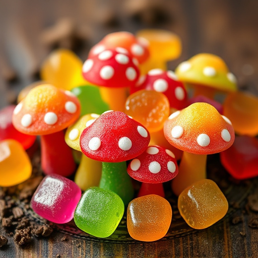 Colorful Magic Mushroom Gummies