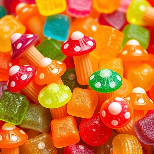 Colorful Magic Mushroom Gummies