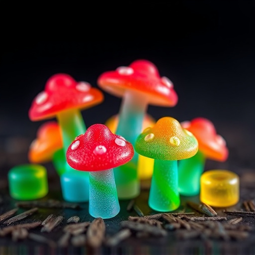 Colorful Magic Mushroom Gummies