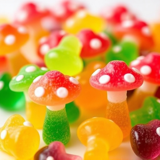 Colorful Magic Mushroom Gummies